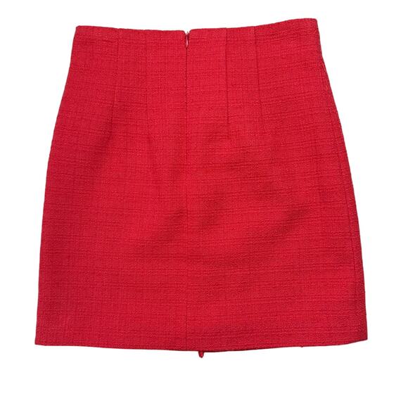 VERONICA BEARD Melia Tweed Orange Mini Skirt - Picture 8 of 8